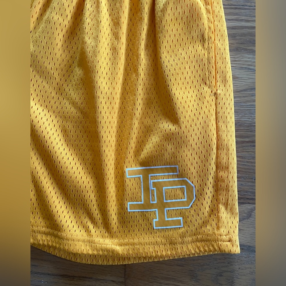 EUC Inaka Power Graphic Print Mesh Shorts, Lined, Drawstring, Pockets, Relaxed